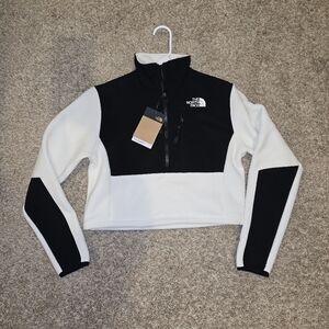 The North Face Women's Small Crop Fleece White